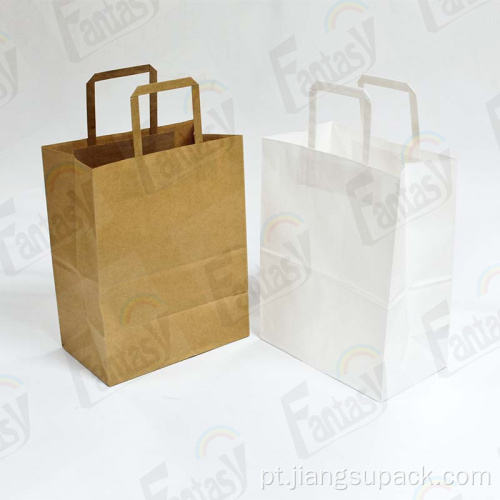 Sacos de compras sacos de papel com impressão de logotipo